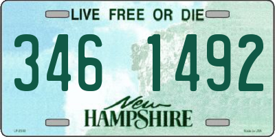 NH license plate 3461492