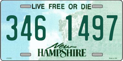 NH license plate 3461497