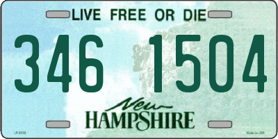 NH license plate 3461504