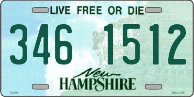 NH license plate 3461512