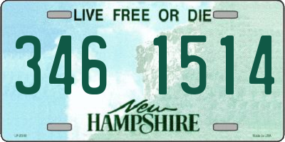 NH license plate 3461514