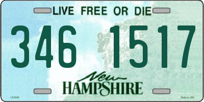 NH license plate 3461517