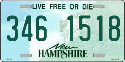 NH license plate 3461518