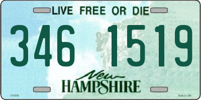 NH license plate 3461519