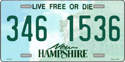 NH license plate 3461536