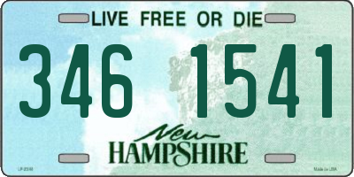 NH license plate 3461541