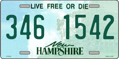NH license plate 3461542