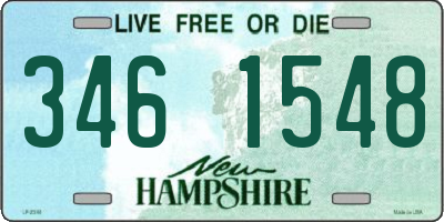 NH license plate 3461548