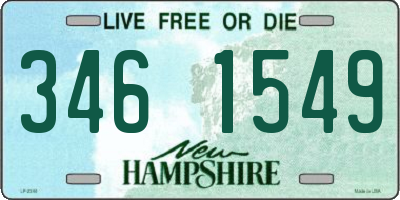 NH license plate 3461549