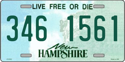 NH license plate 3461561