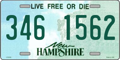 NH license plate 3461562