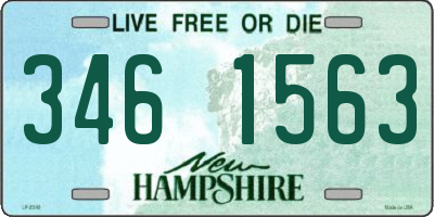 NH license plate 3461563