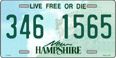 NH license plate 3461565