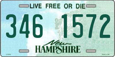 NH license plate 3461572