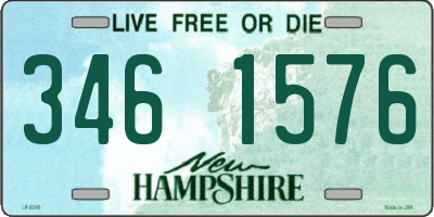 NH license plate 3461576