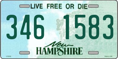 NH license plate 3461583