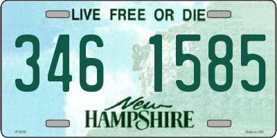 NH license plate 3461585