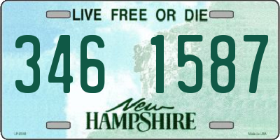 NH license plate 3461587