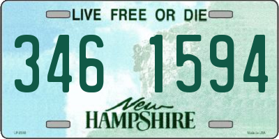 NH license plate 3461594