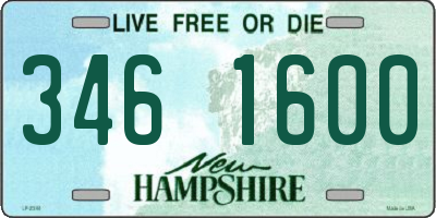 NH license plate 3461600