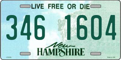 NH license plate 3461604