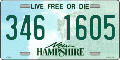 NH license plate 3461605