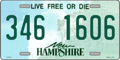 NH license plate 3461606