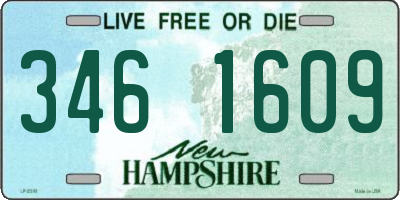 NH license plate 3461609