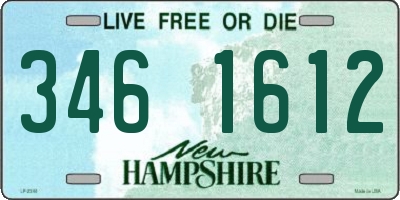 NH license plate 3461612
