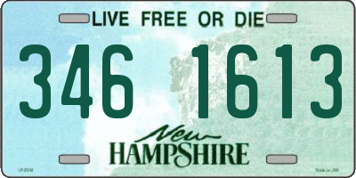 NH license plate 3461613