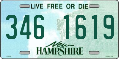 NH license plate 3461619