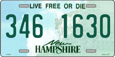 NH license plate 3461630