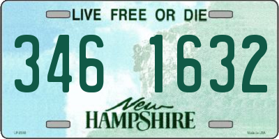 NH license plate 3461632
