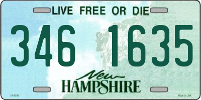 NH license plate 3461635