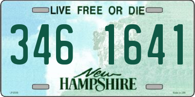 NH license plate 3461641