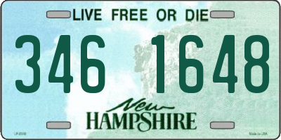NH license plate 3461648