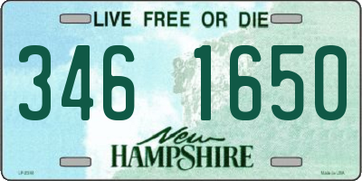 NH license plate 3461650