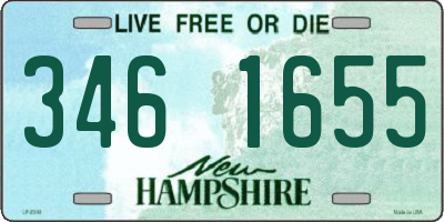 NH license plate 3461655