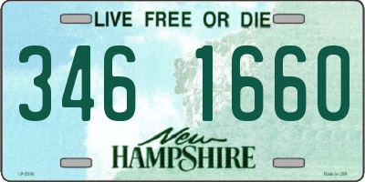 NH license plate 3461660