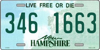 NH license plate 3461663