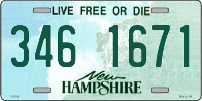 NH license plate 3461671