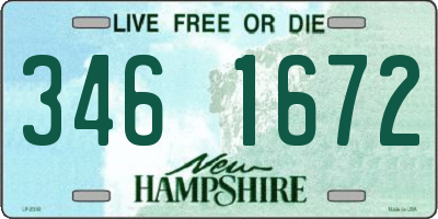 NH license plate 3461672