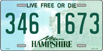 NH license plate 3461673