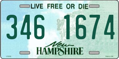NH license plate 3461674