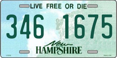 NH license plate 3461675