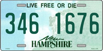 NH license plate 3461676