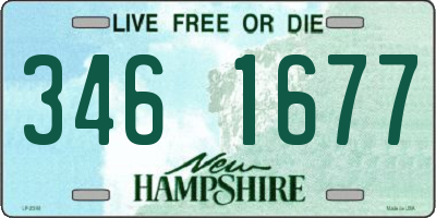 NH license plate 3461677