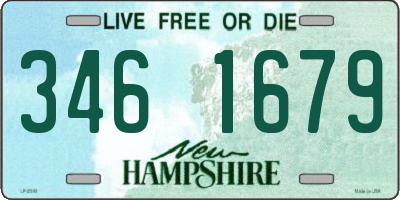 NH license plate 3461679