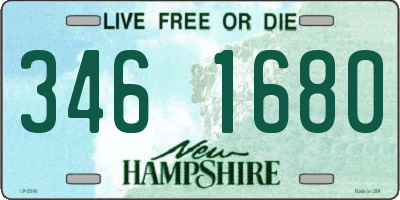 NH license plate 3461680