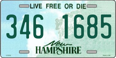 NH license plate 3461685